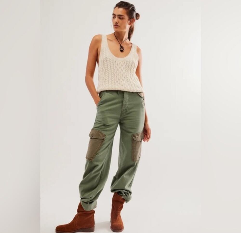 MOTHER G.I. Jane Greaser Nerdy Pants sz 29 utility, military, gorpcore, workwear